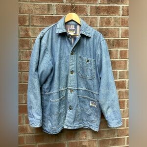 Big Smith Vintage Men’s Denim Lined Chore Coat Size Medium Made in USA